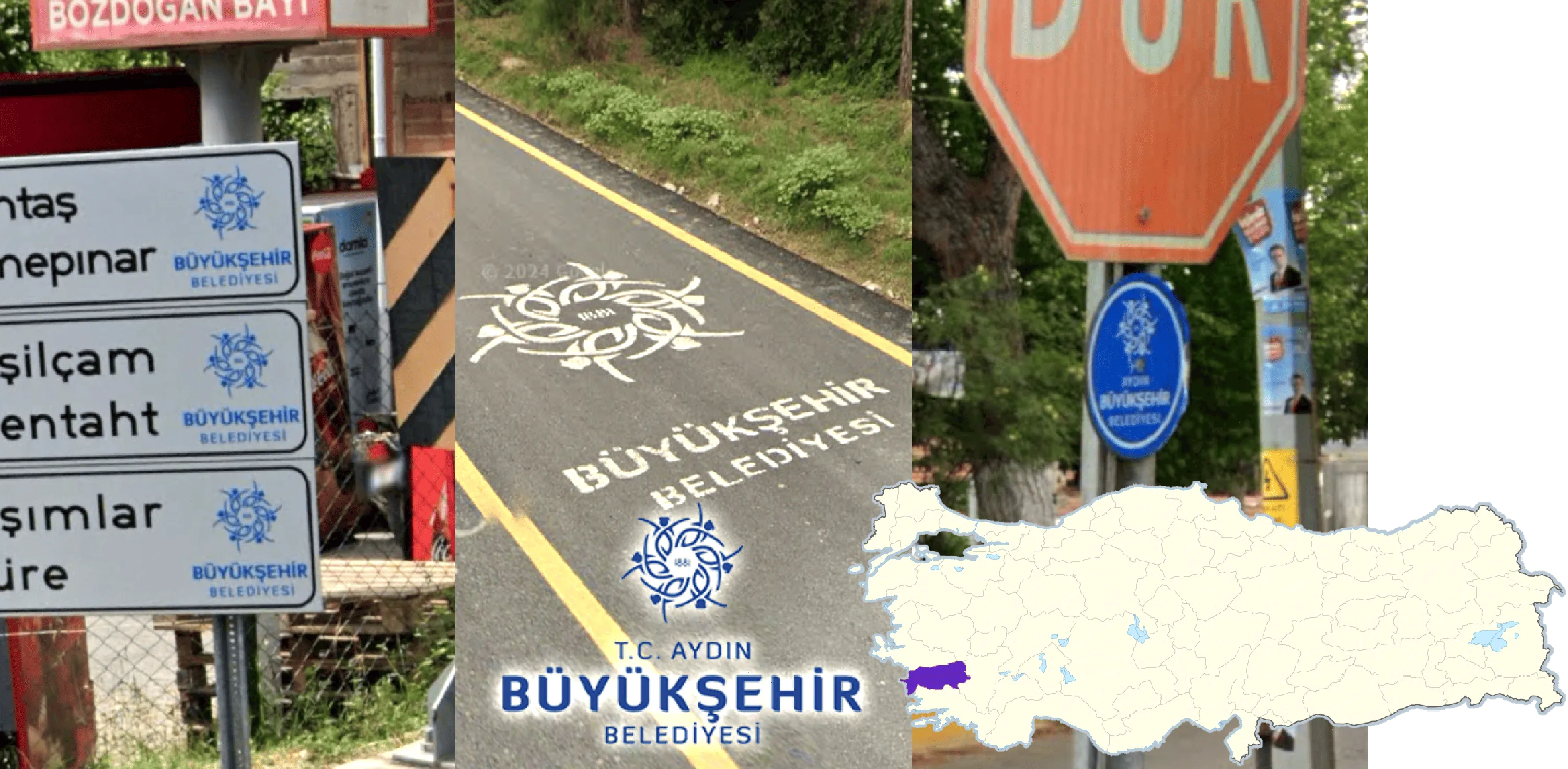 aydin logo on street